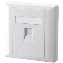 Faceplate with shutter